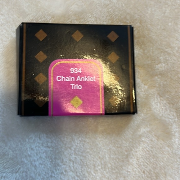 Vintage Avon ankle bracelet duo large silver tone and beaded silver tone - Picture 4 of 5